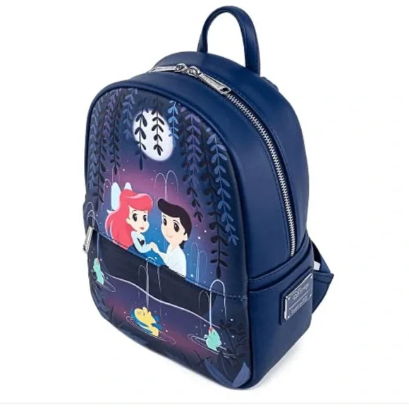 Disney Loungefly The Little Mermaid Gondola Scene Backpack NWT - Picture 2 of 5